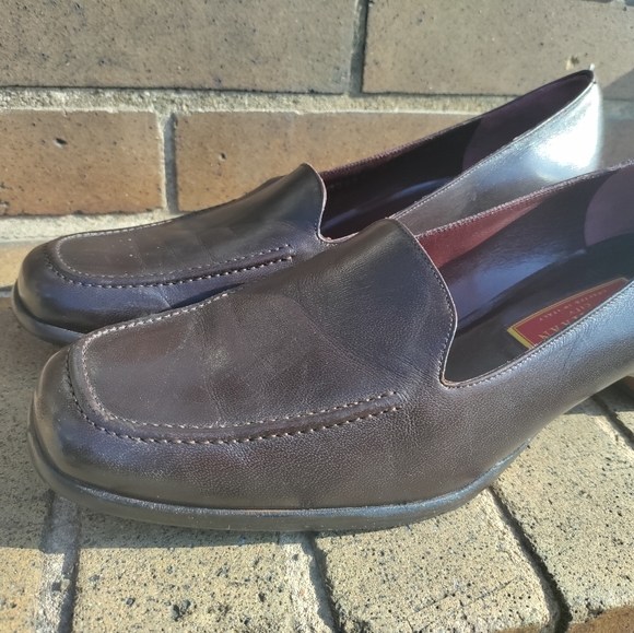 Cole Haan | Brown Slip On Leather Loafers Womens Size 9.5 - Picture 2 of 16